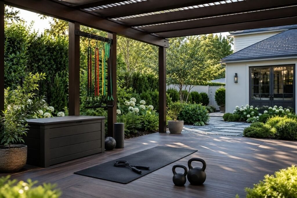 Pergola som hjemmetreningssone